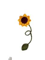 Sunflower Crochet Book Mark